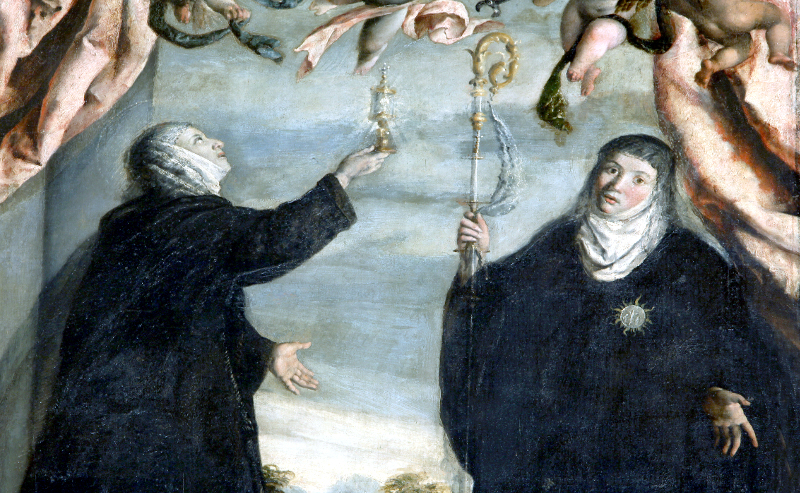 Particolare delle due Sante
