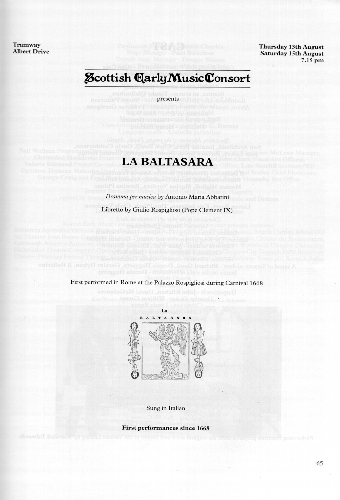 frontespizio della Baltasara